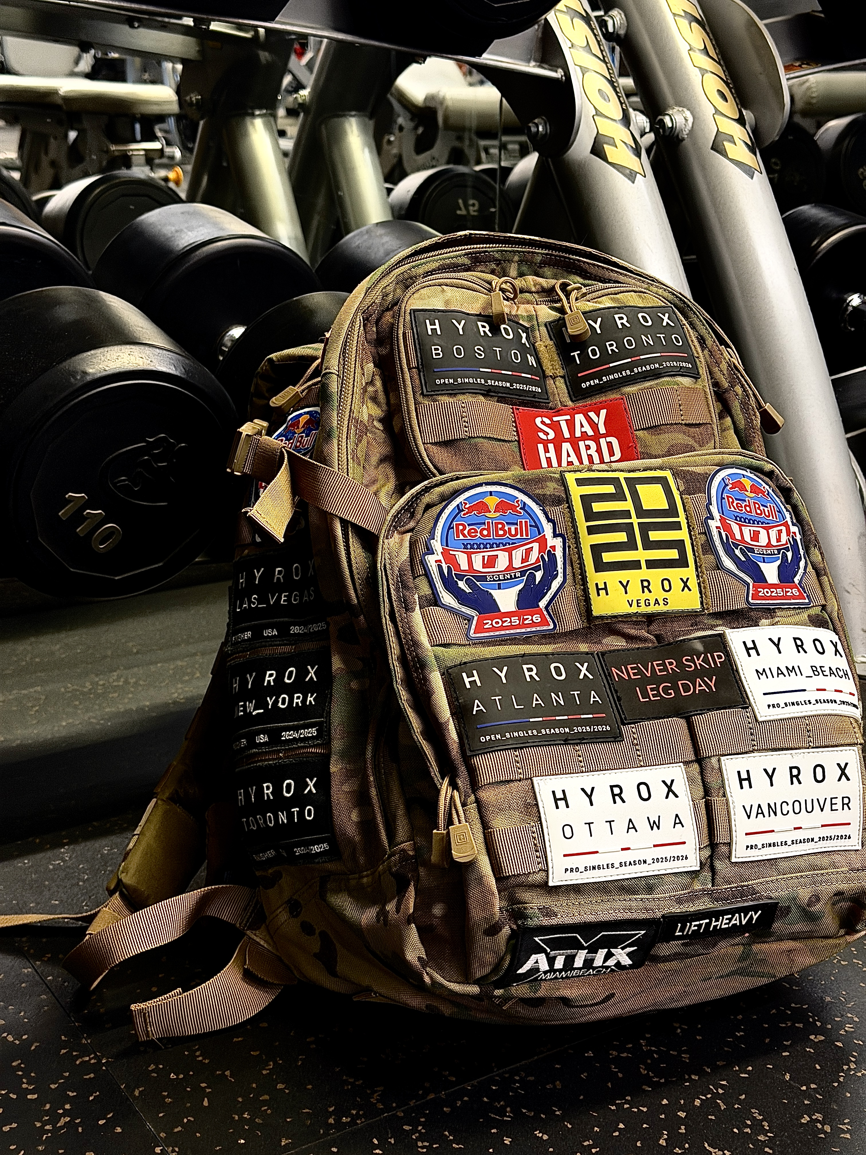 Collection de patches Hyrox et ATX