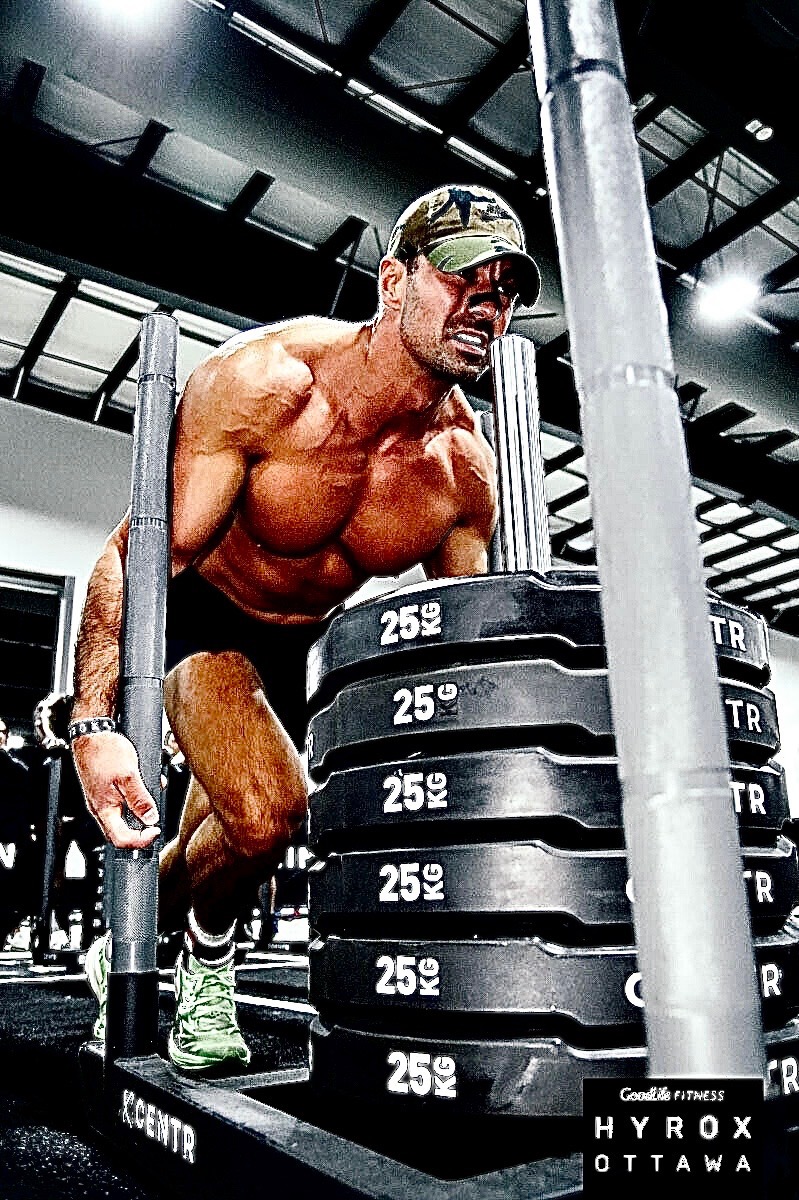 Frank Joly training at Hyrox Ottawa